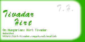 tivadar hirt business card